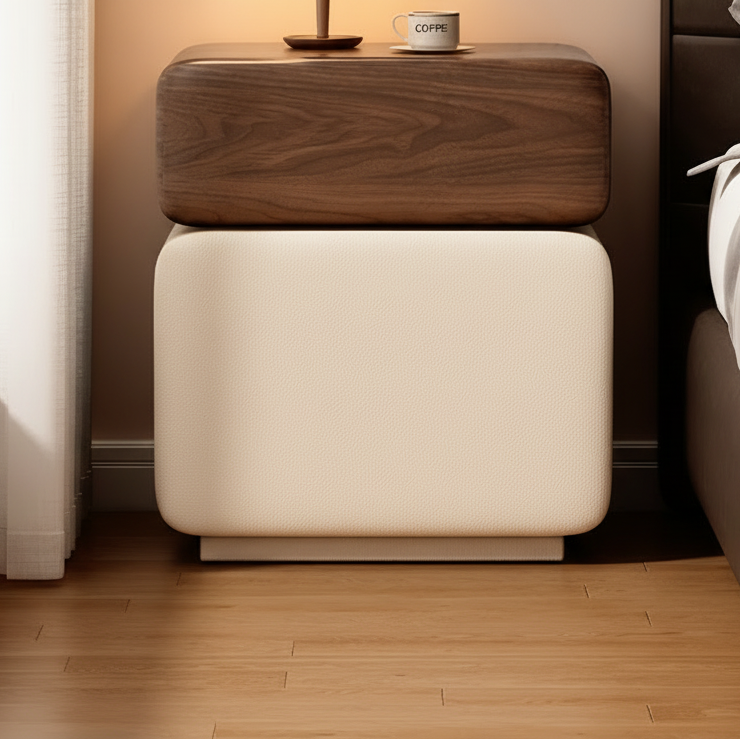 Nachttisch CubeWood mit Fingerabdruckschloss