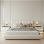 Nachttisch Lumo mit kabellosem Laden, Bluetooth-Lautsprecher, LED-Beleuchtung und PIN-Sperre