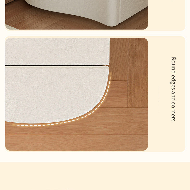 2-Line Bedside Table with LED Lighting