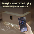 Nachttisch Lumo mit kabellosem Laden, Bluetooth-Lautsprecher, LED-Beleuchtung und PIN-Sperre
