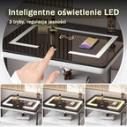 Nachttisch Nexor mit kabelloser Ladefunktion, LED-Beleuchtung und Fingerabdrucksperre